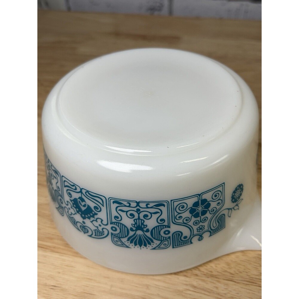 Pyrex Blue Horizon 473 Casserole With Lid Mint Condition Vintage - Picture 8 of 11